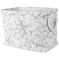 Made4Mansions Rectangle Polyester Bin, Marble White, 16 in x 10 in x 12 in MA1525287